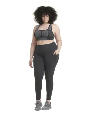 Giselle Essential Athleisure Legging | Charcoal Grey