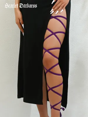 Goth Women's Versatile Legs Harness Strap Decor