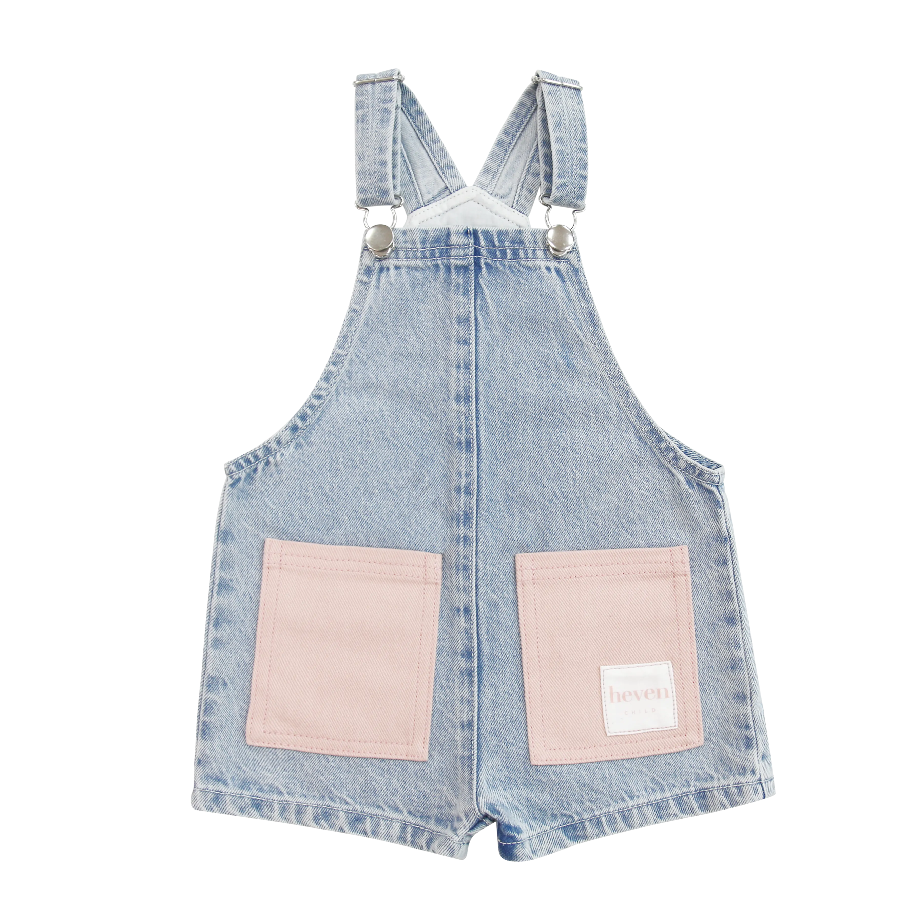 HEVEN CHILD POCKETS DENIM OVERALL