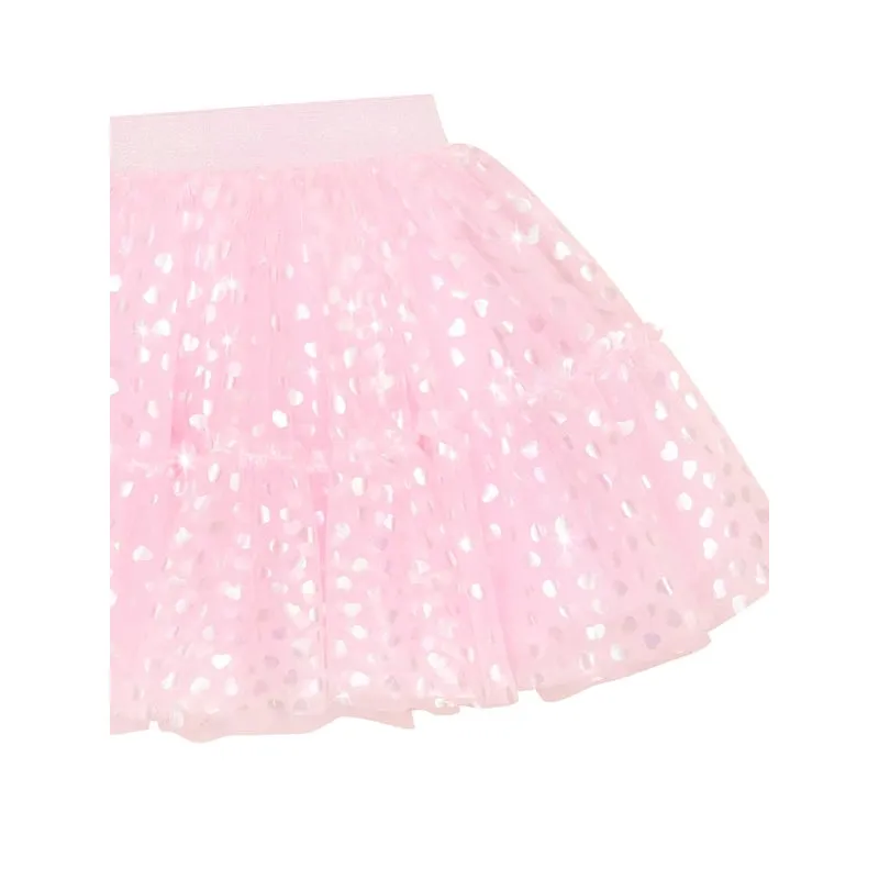 Huxbaby Shimmer Hearts Party Skirt