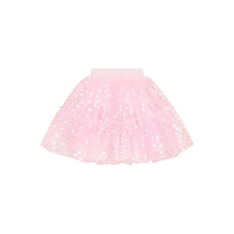 Huxbaby Shimmer Hearts Party Skirt