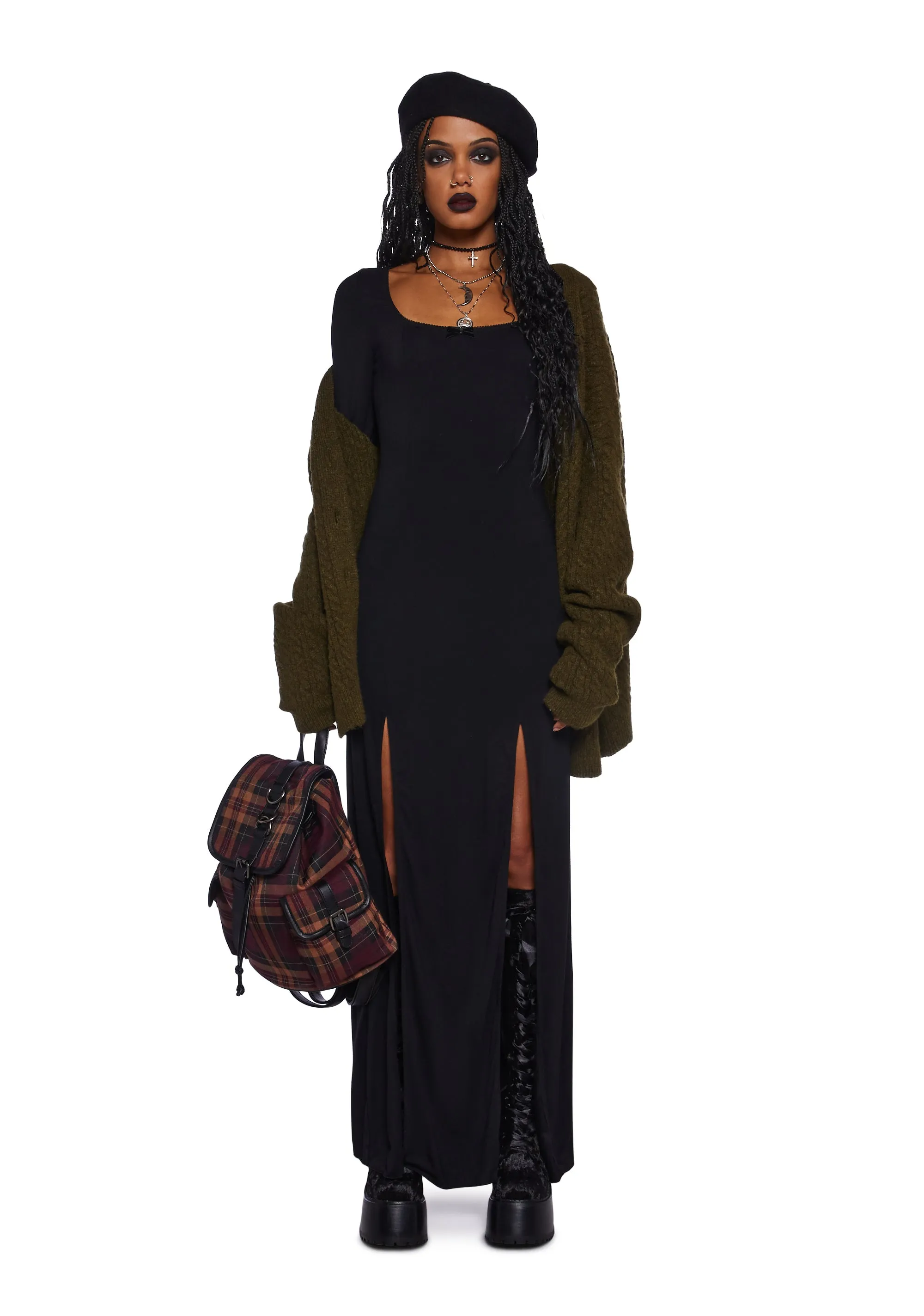 Invoke The Spirits Bodycon Maxi Dress