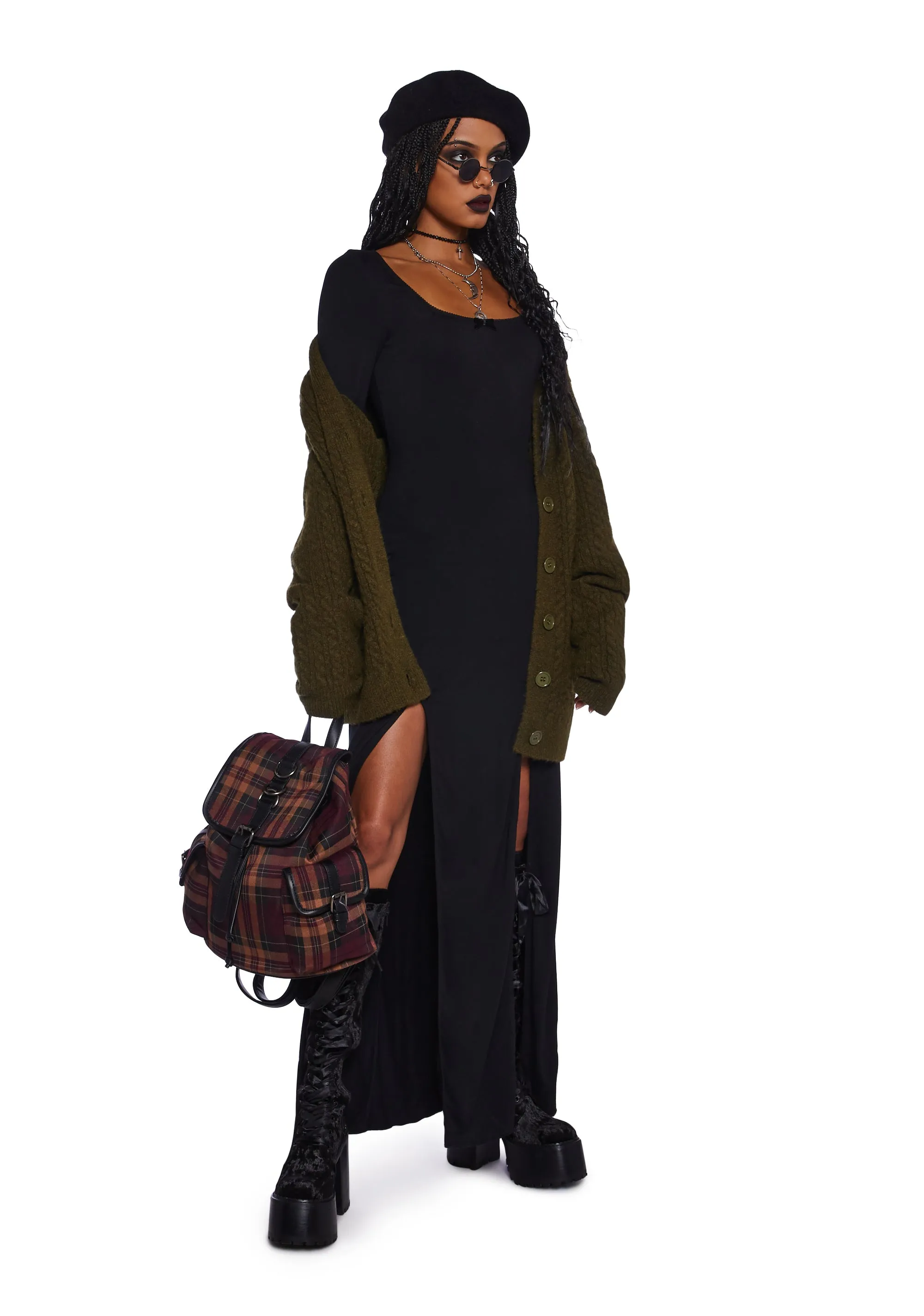 Invoke The Spirits Bodycon Maxi Dress