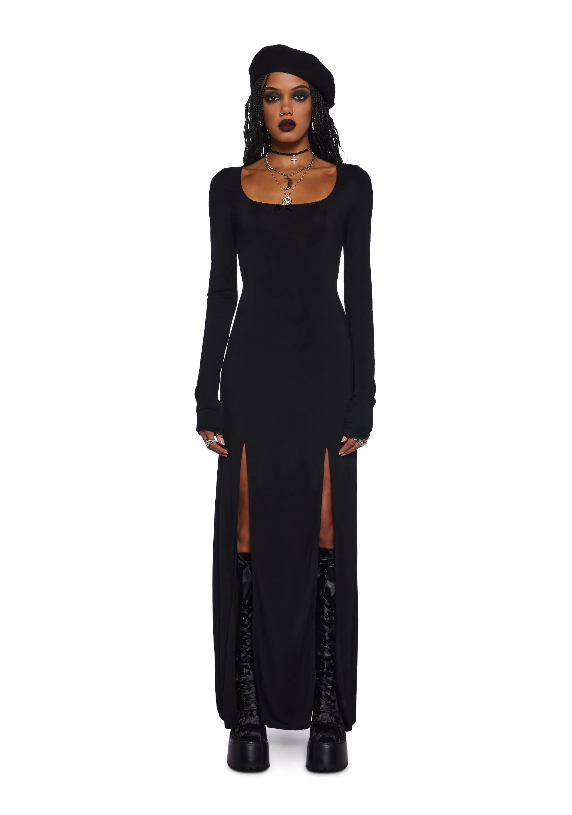 Invoke The Spirits Bodycon Maxi Dress