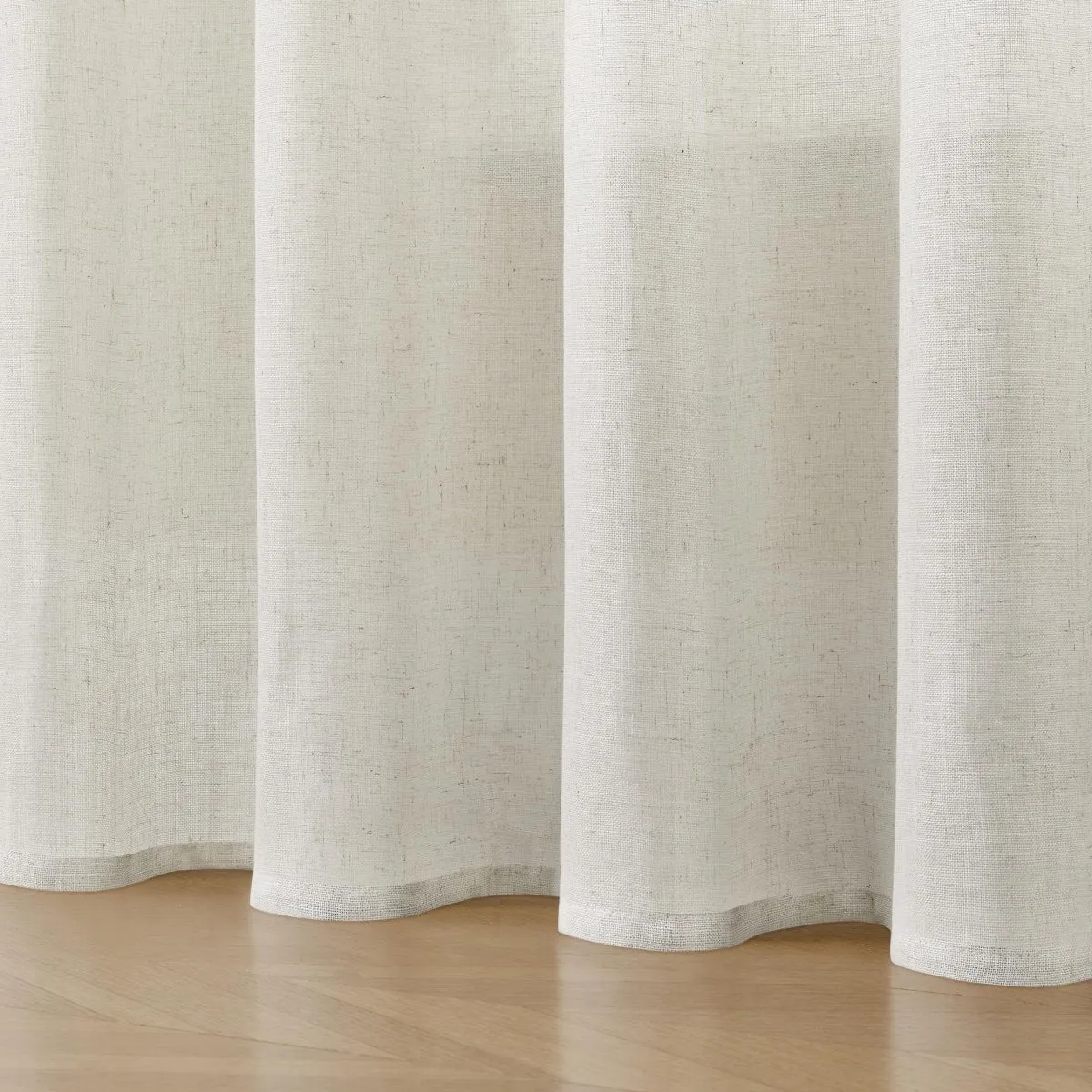 Joydeco Off White Linen Curtains for Living Room Patio Curtains