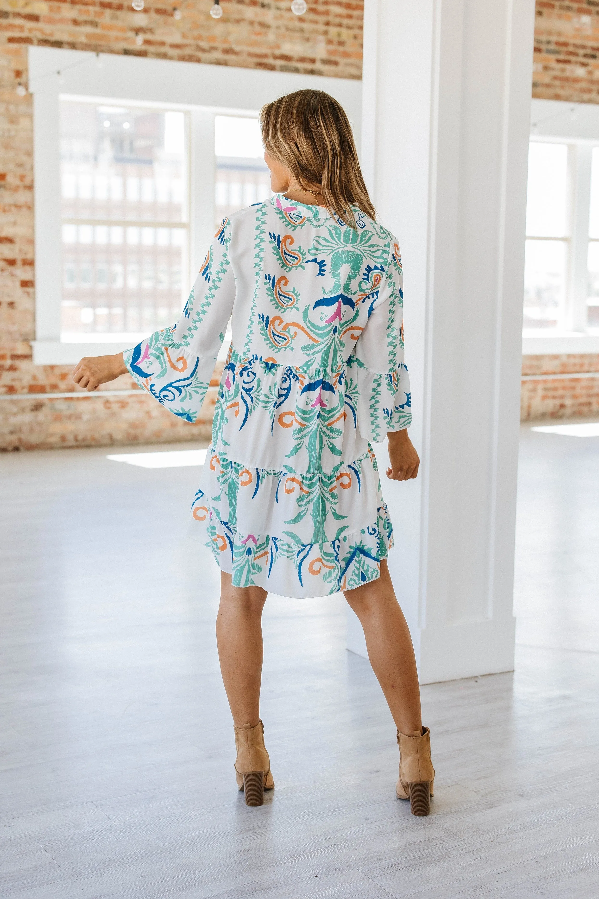 Kilah Boho Tiered Mini Dress | DROPSHIP