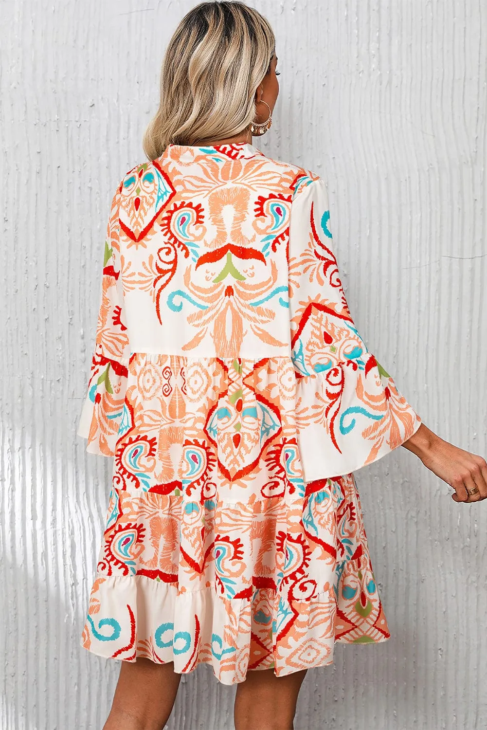 Kilah Boho Tiered Mini Dress | DROPSHIP