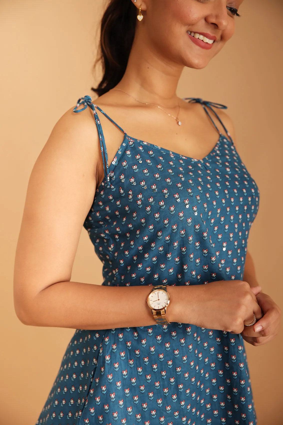 La-La Blue Short Kurti