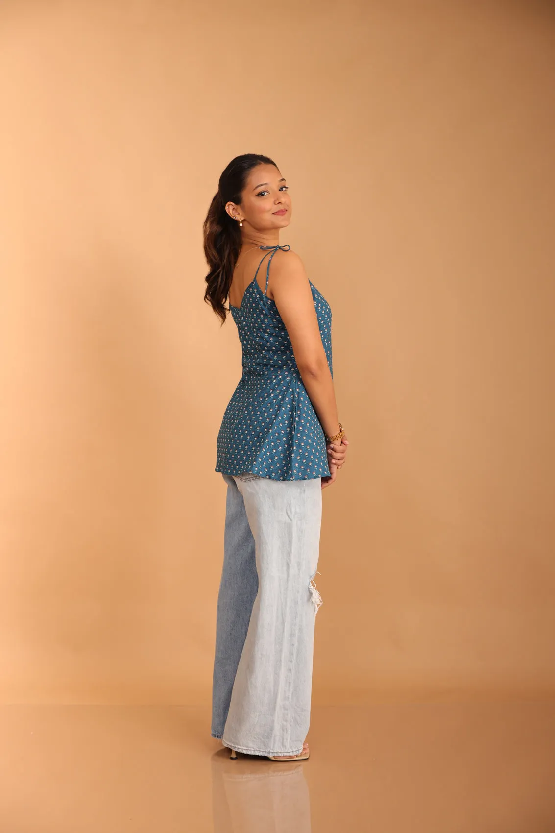 La-La Blue Short Kurti
