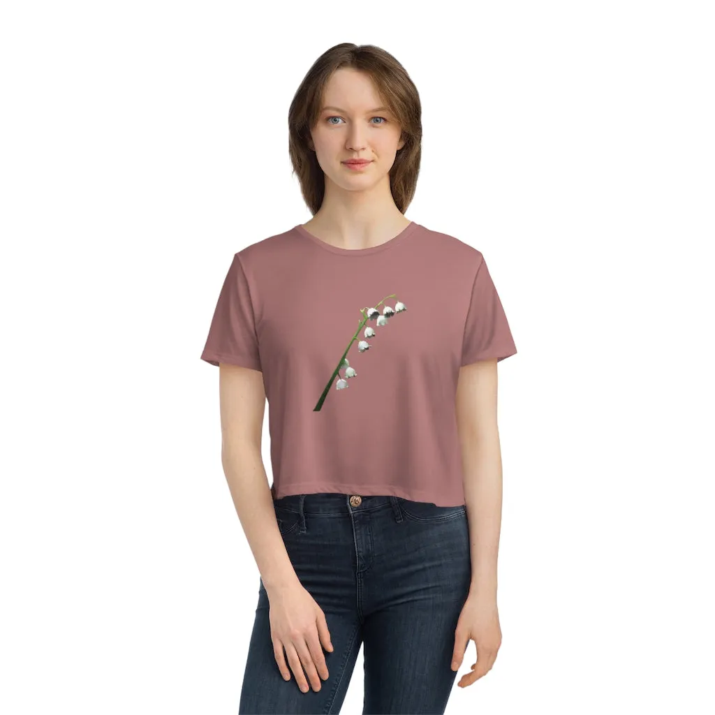 Lilly Women's Flowy Cropped Tee