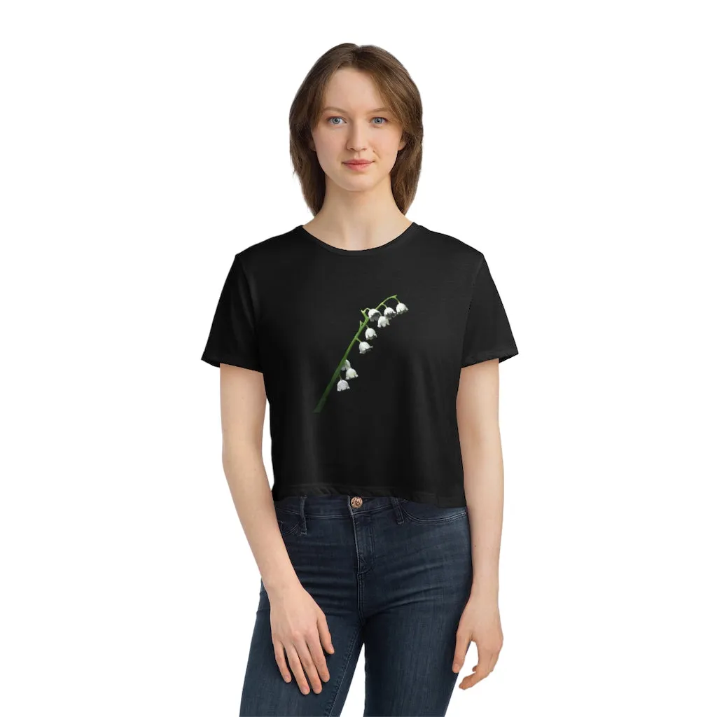 Lilly Women's Flowy Cropped Tee