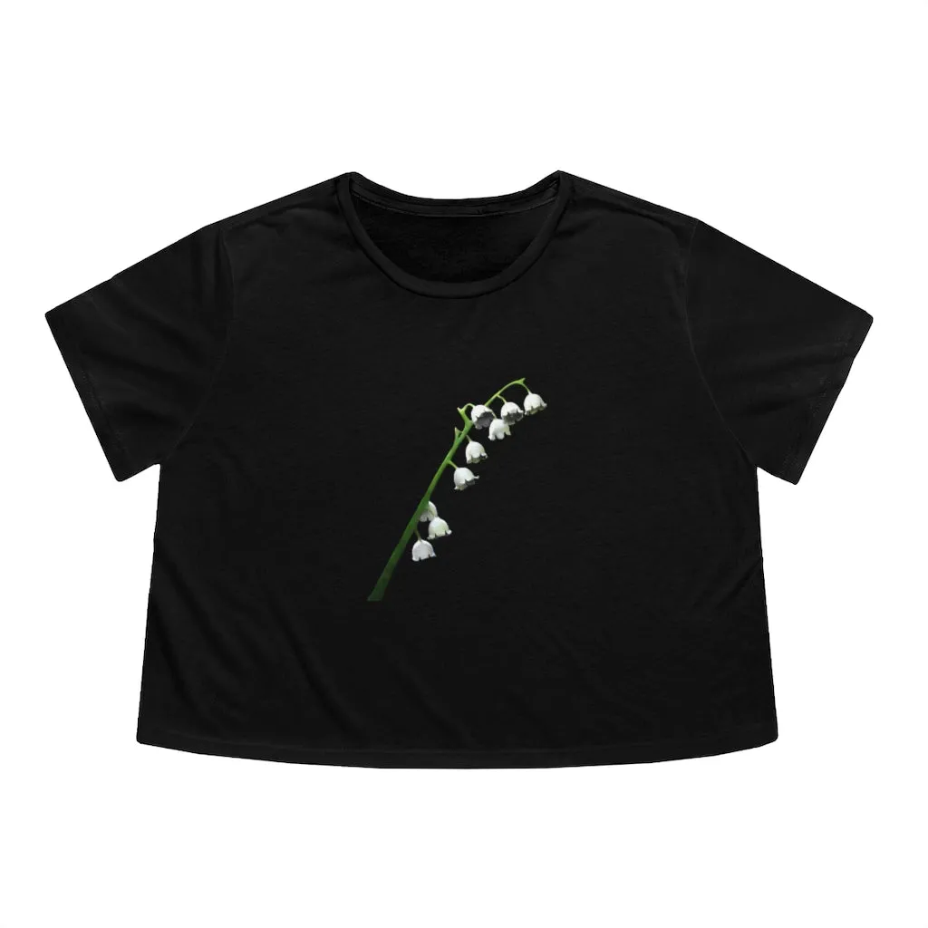 Lilly Women's Flowy Cropped Tee