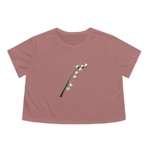 Lilly Women's Flowy Cropped Tee