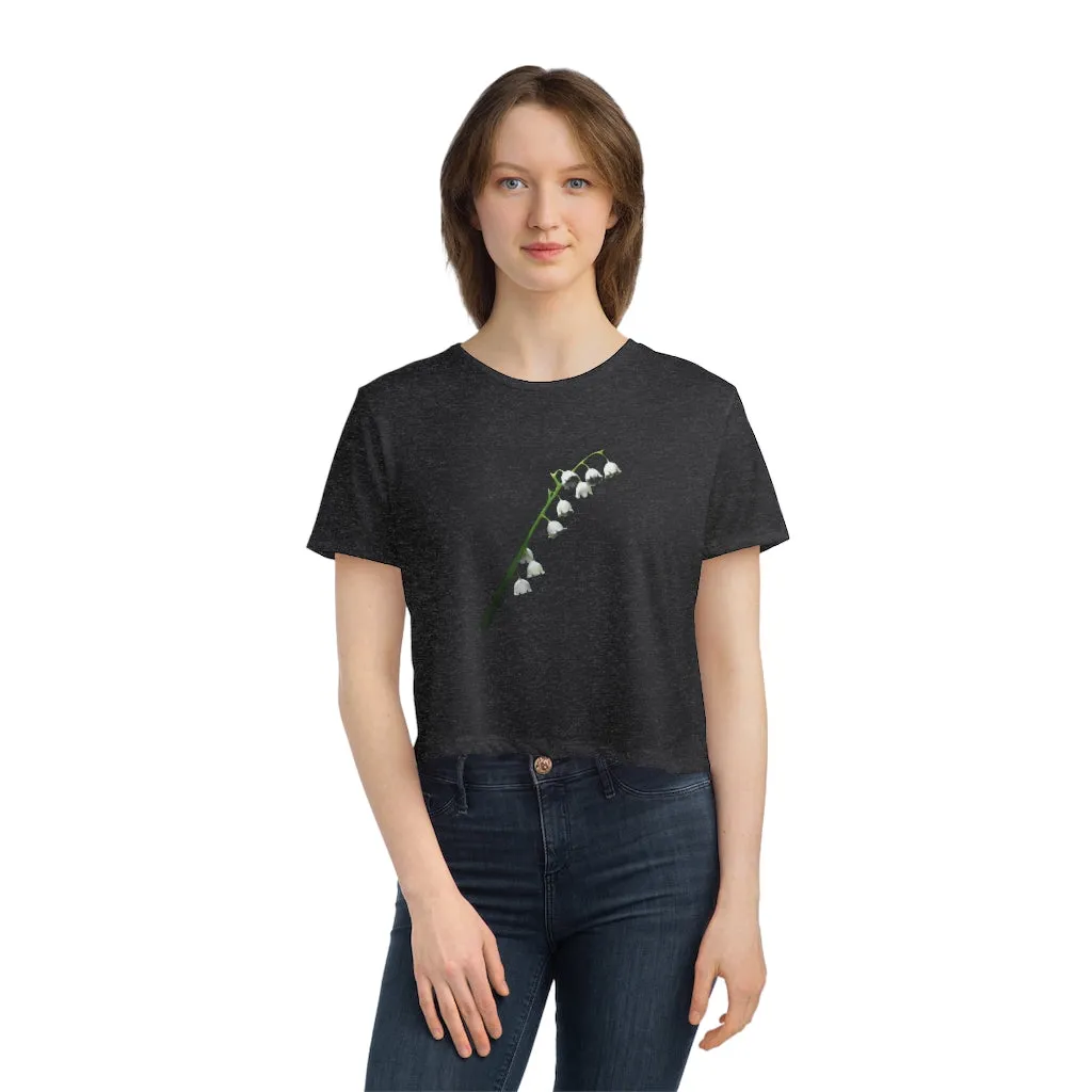 Lilly Women's Flowy Cropped Tee