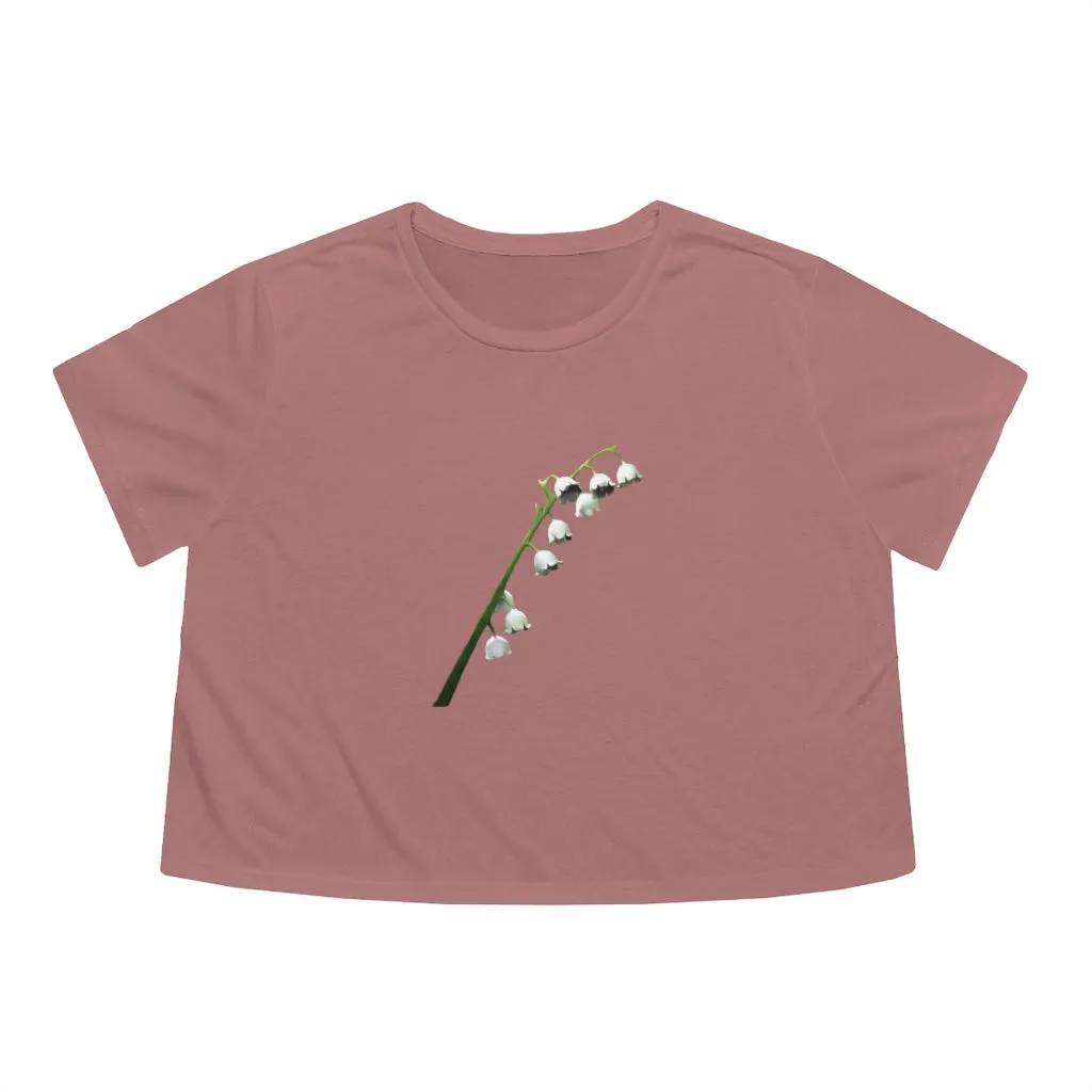 Lilly Women's Flowy Cropped Tee