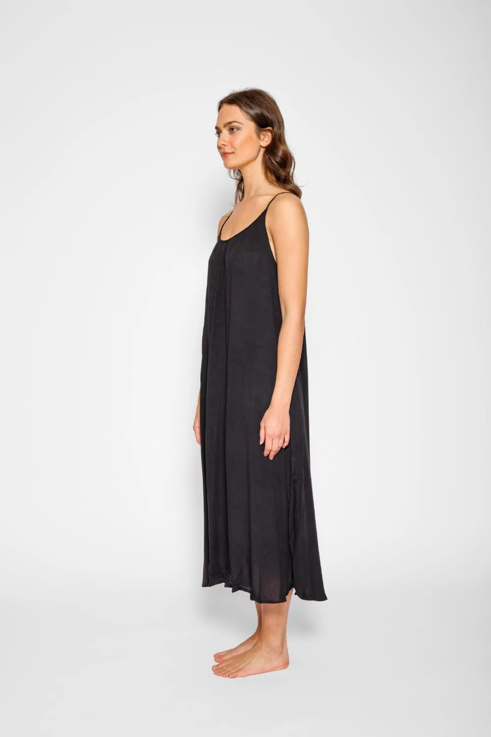 Miami Side Slit Strappy Midi Dress