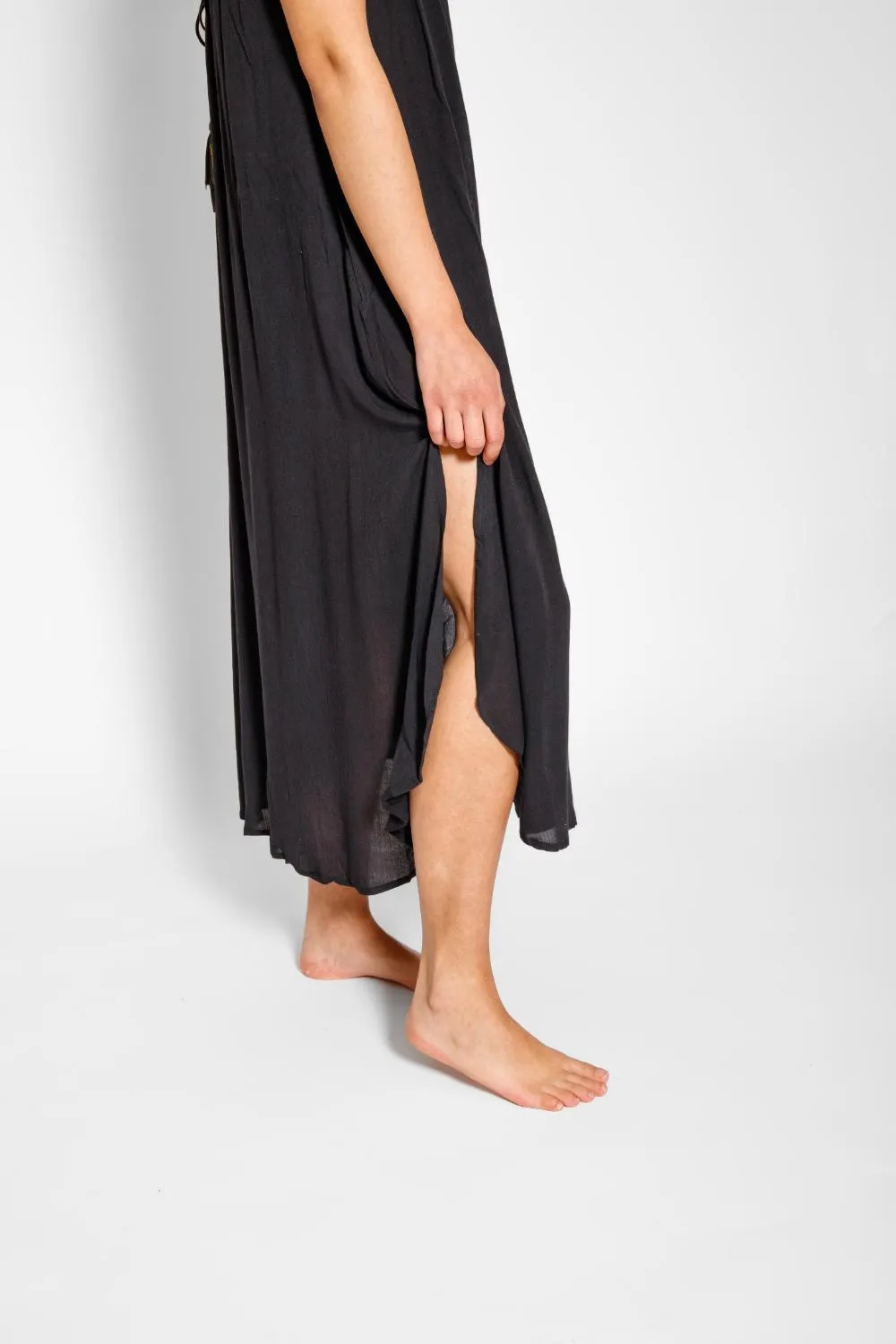 Miami Side Slit Strappy Midi Dress
