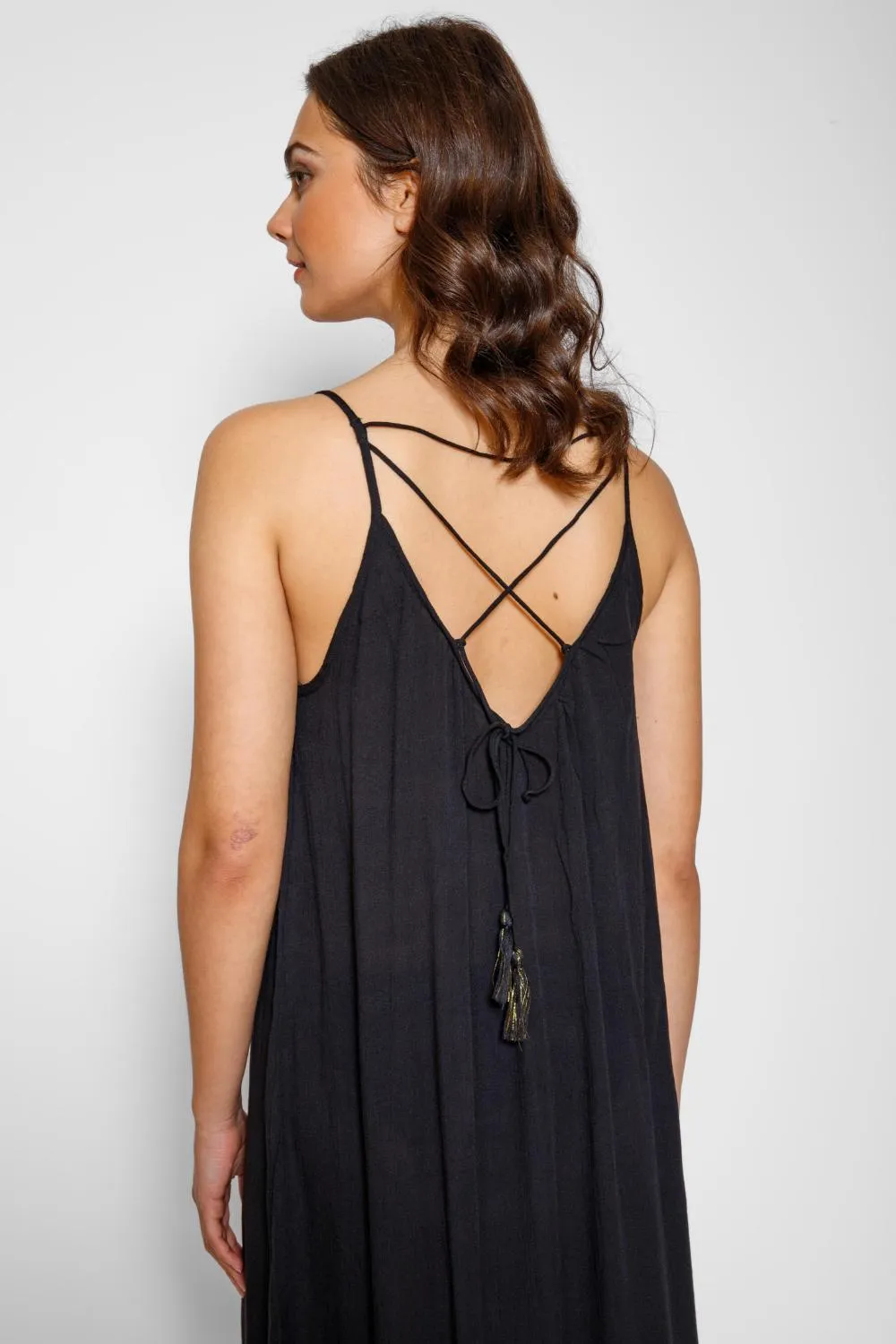 Miami Side Slit Strappy Midi Dress