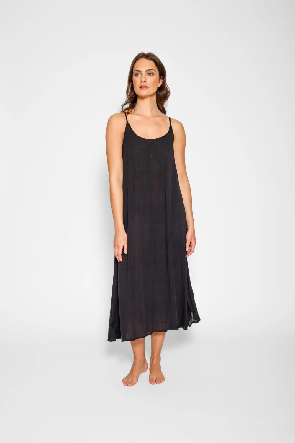 Miami Side Slit Strappy Midi Dress