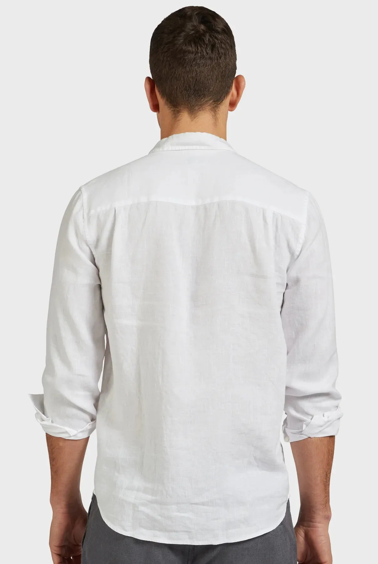 Mick Linen Shirt in White