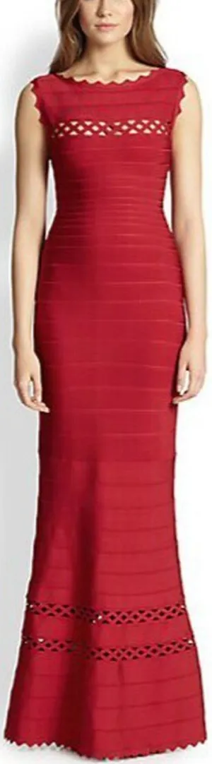 'Nathalie' Cutout Detail Gown
