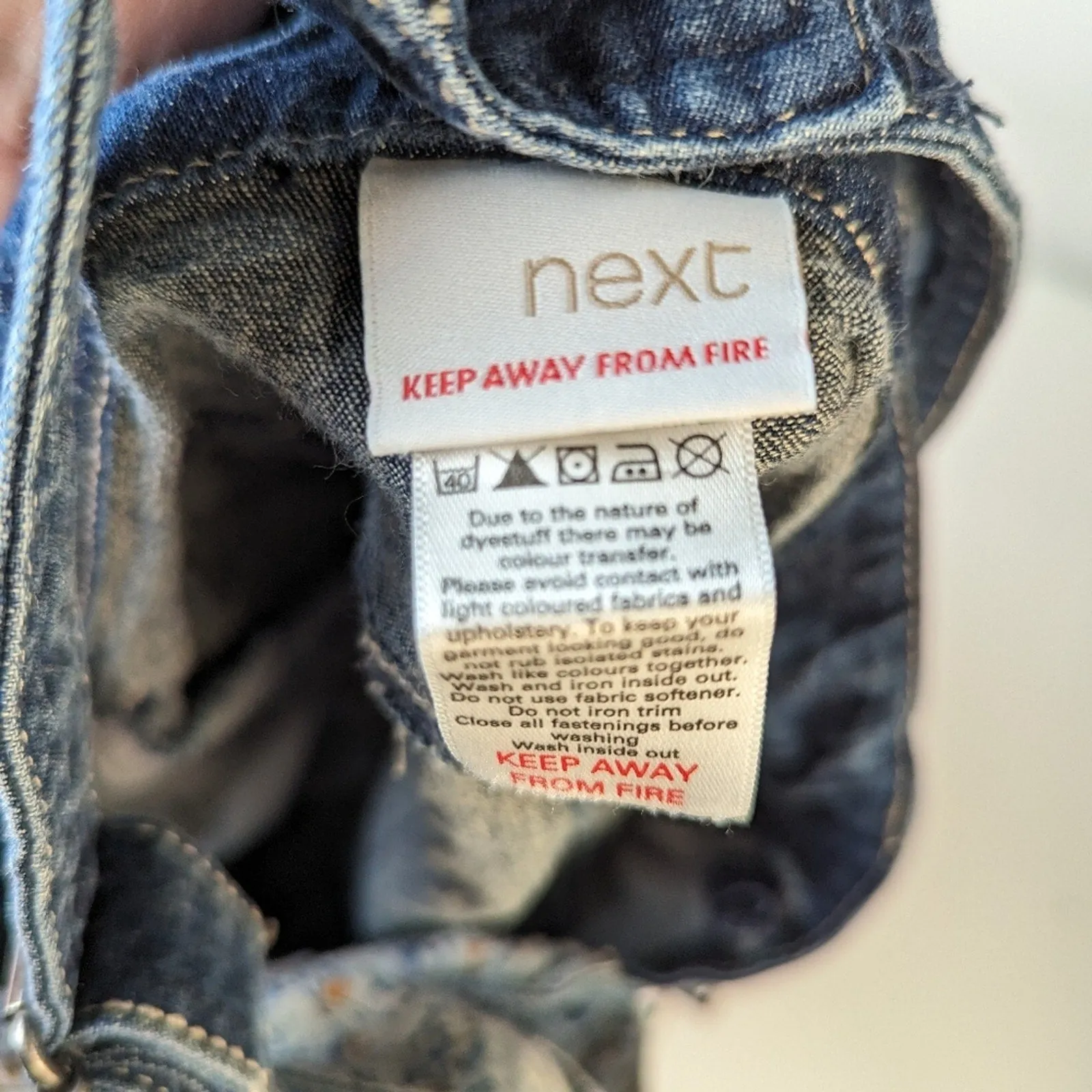 Next Girl's Denim Overall Dress - 12 yrs.