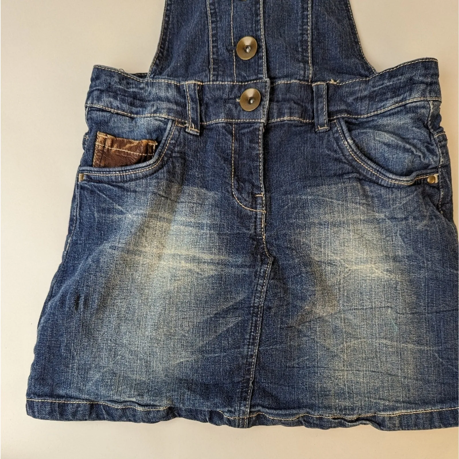 Next Girl's Denim Overall Dress - 12 yrs.