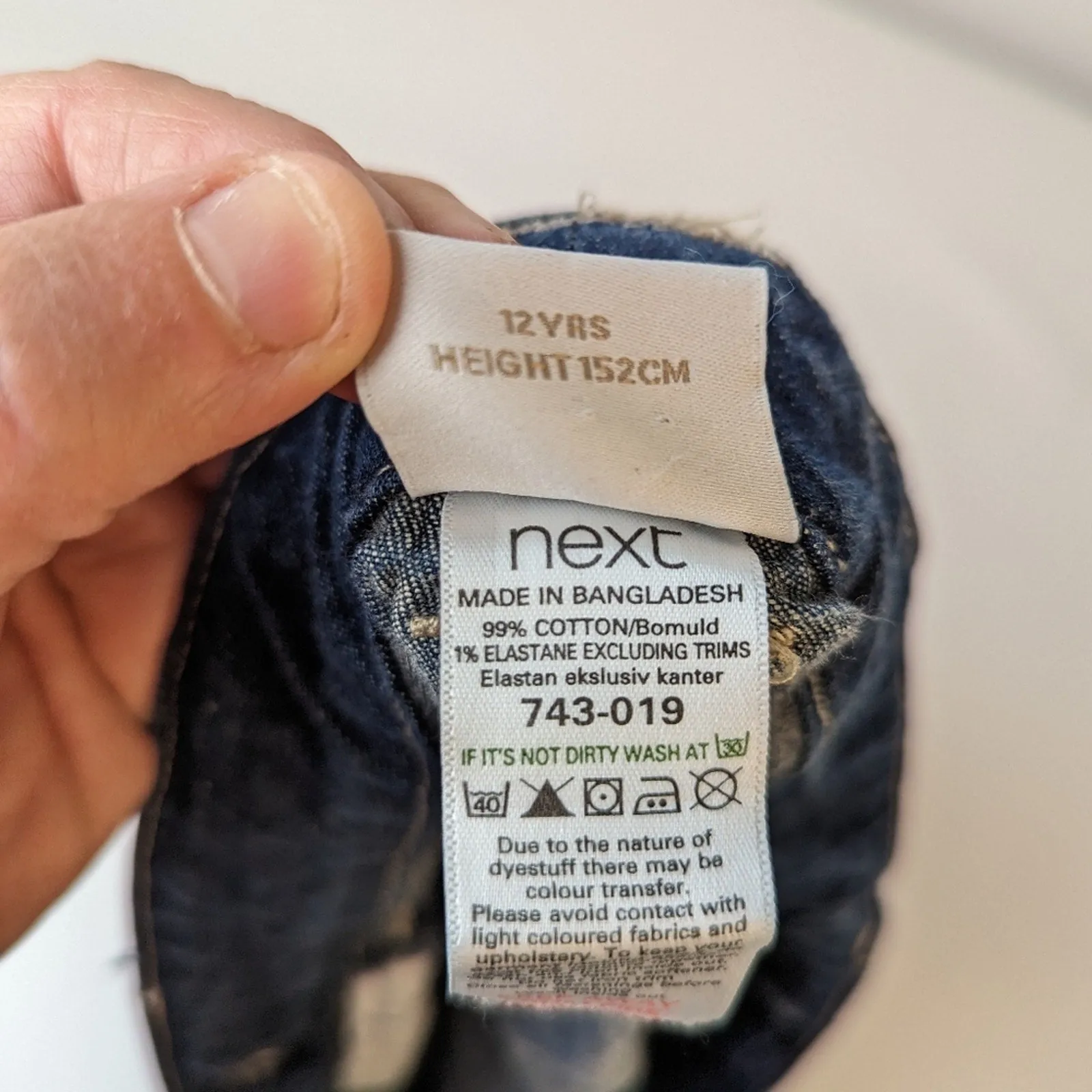 Next Girl's Denim Overall Dress - 12 yrs.