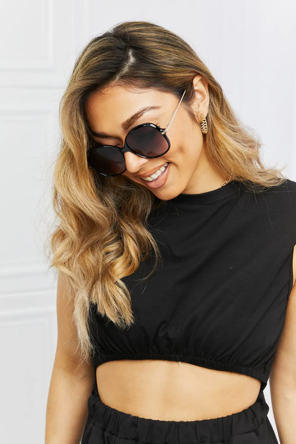 On A Perfect Day Metal-Plastic Hybrid Full Rim Sunglasses