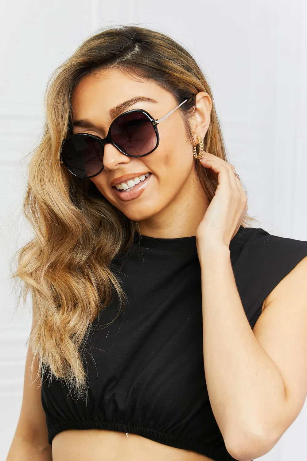 On A Perfect Day Metal-Plastic Hybrid Full Rim Sunglasses
