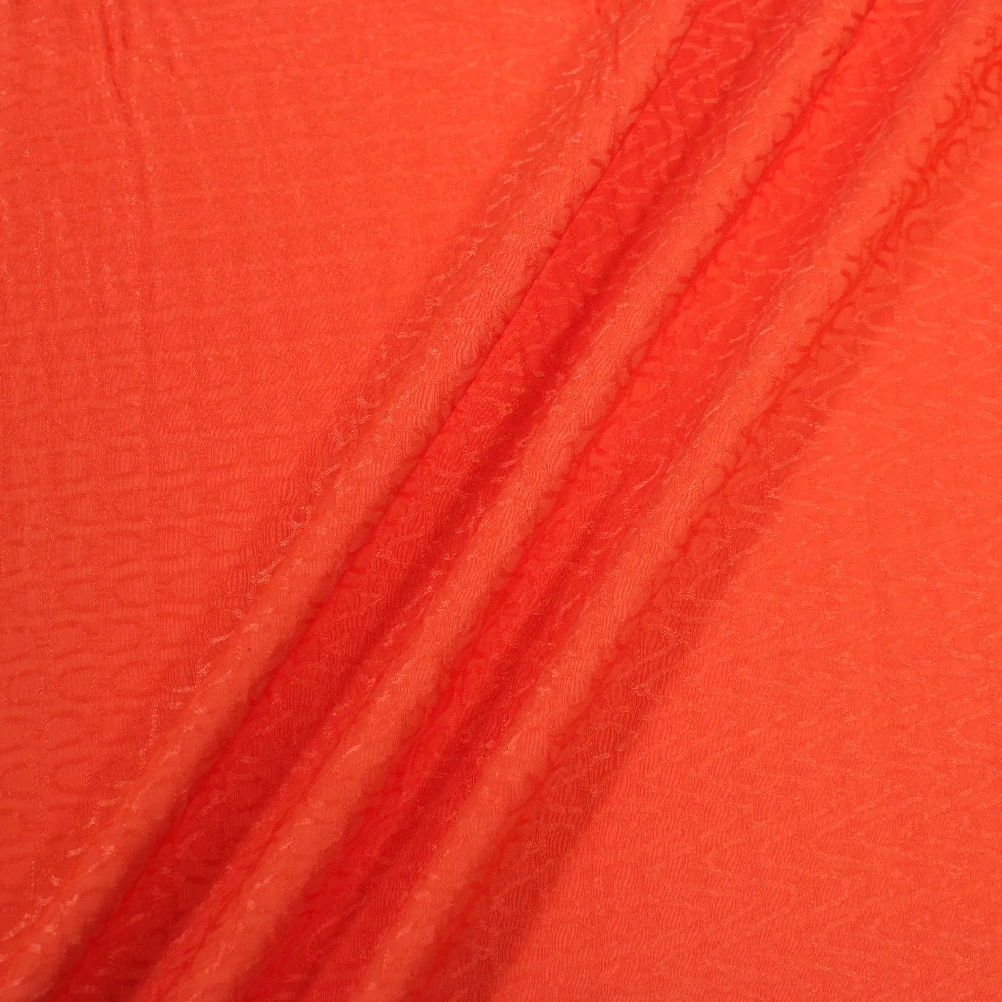 ORANGE DRAPEY JACQUARD