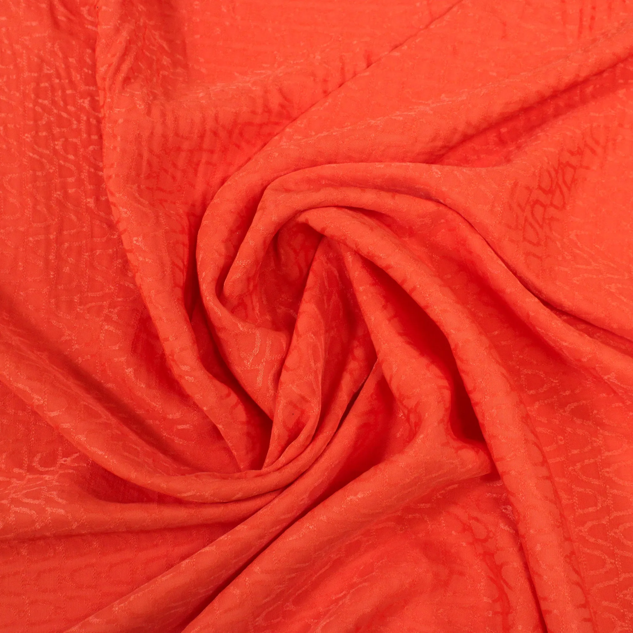ORANGE DRAPEY JACQUARD
