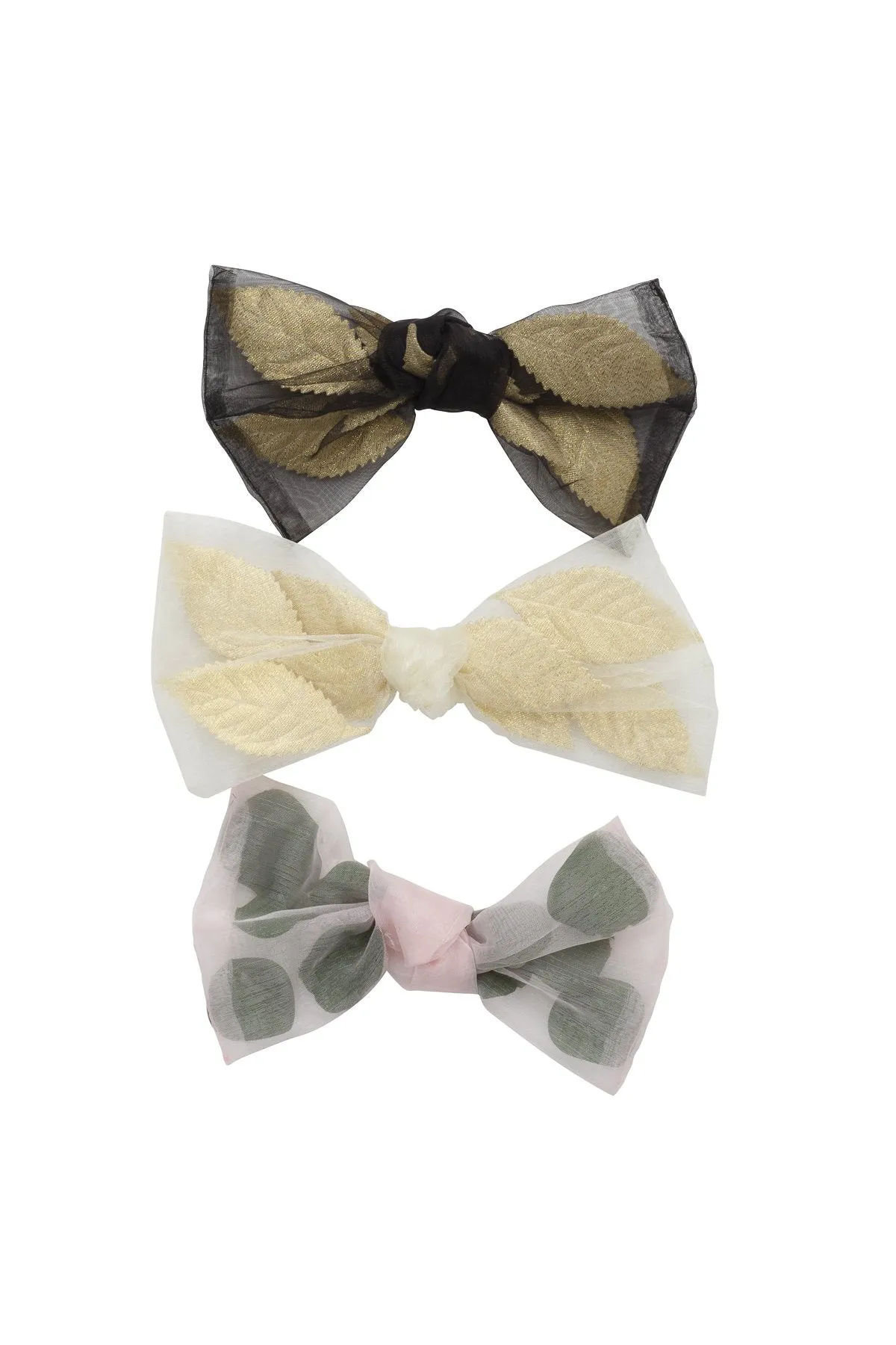 Organza Petal Clip   Wrap - Black