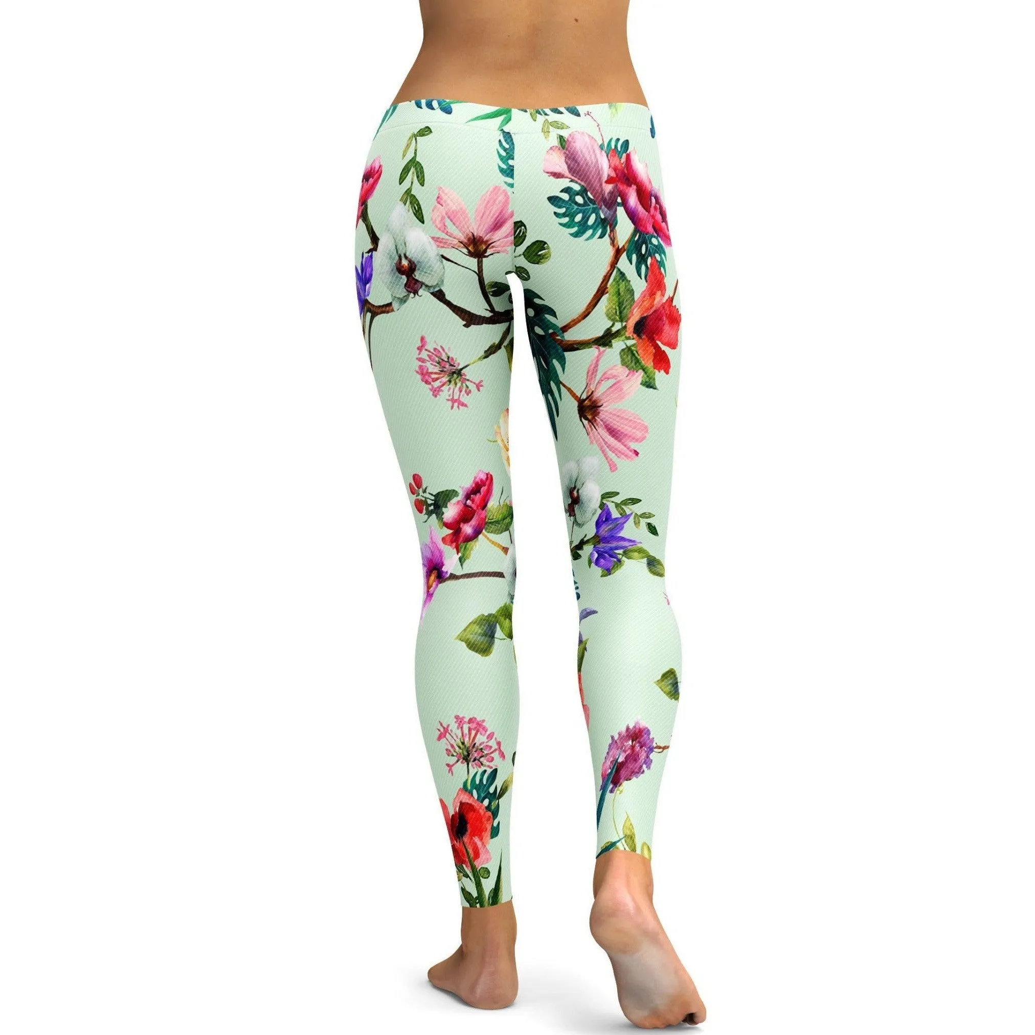 Pastel Floral Leggings