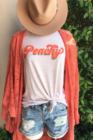 Peachy Sleeveless Graphic Tee