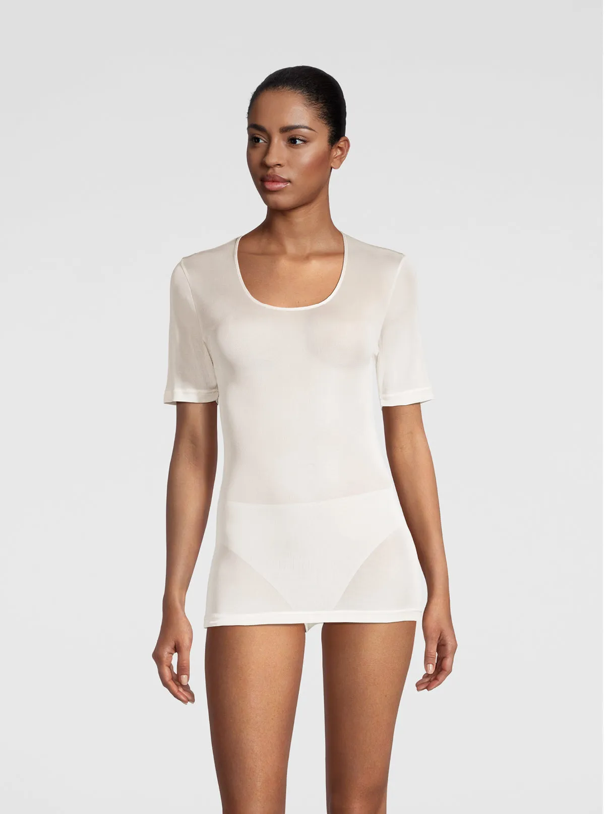 Pure Silk T-shirt Woman 4484