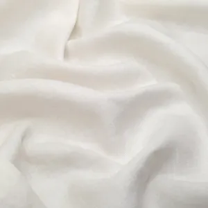 Remnant - 1m - Breezy Lightweight Linen - White