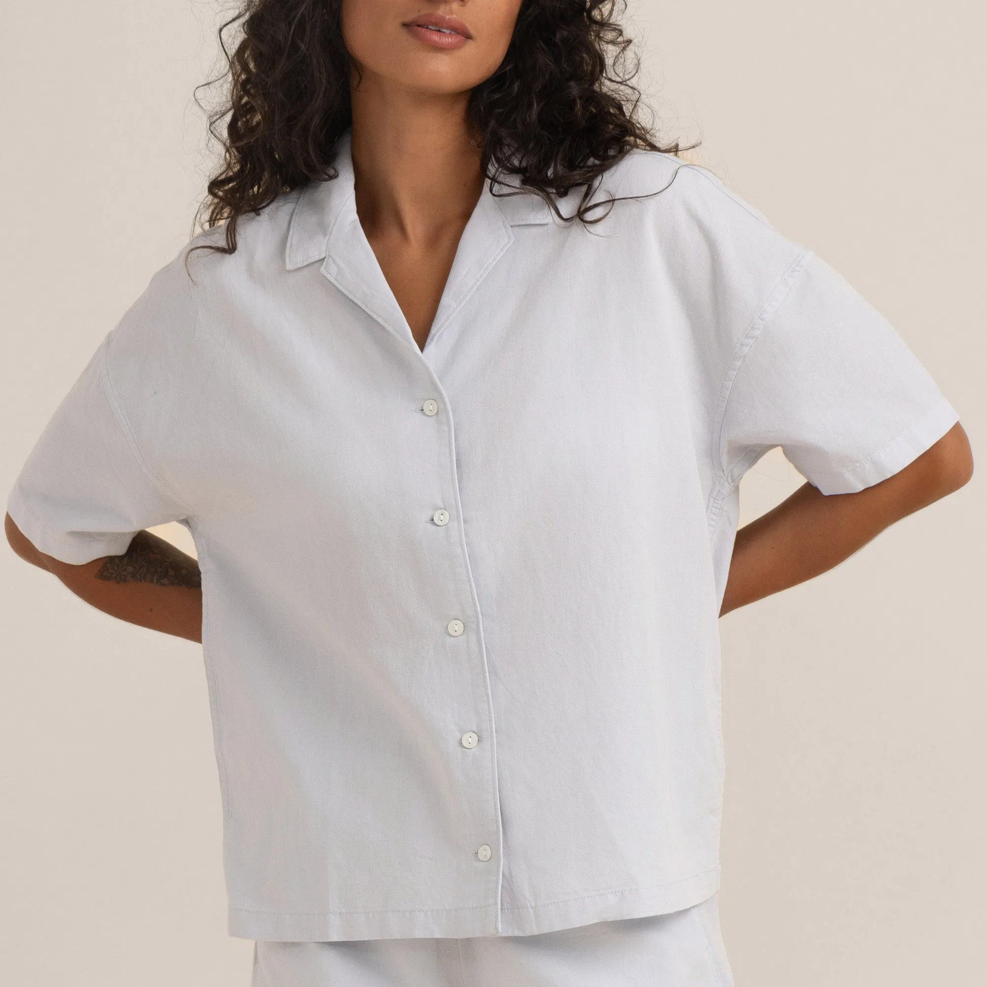 Riviera Short Sleeve Shirt - Pale Sky