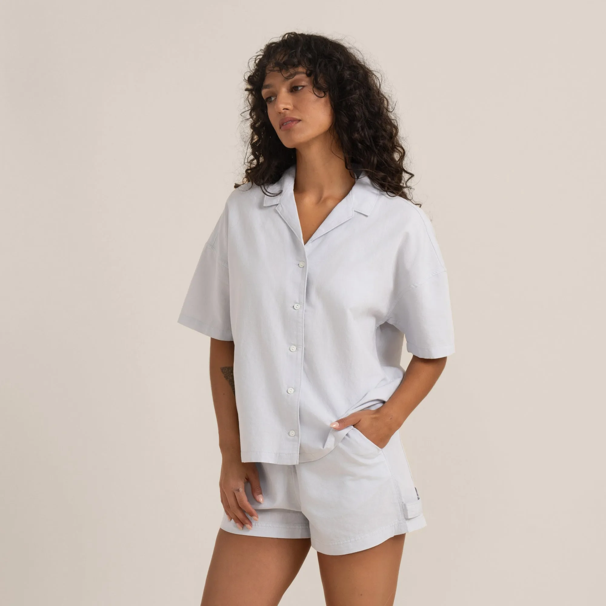 Riviera Short Sleeve Shirt - Pale Sky