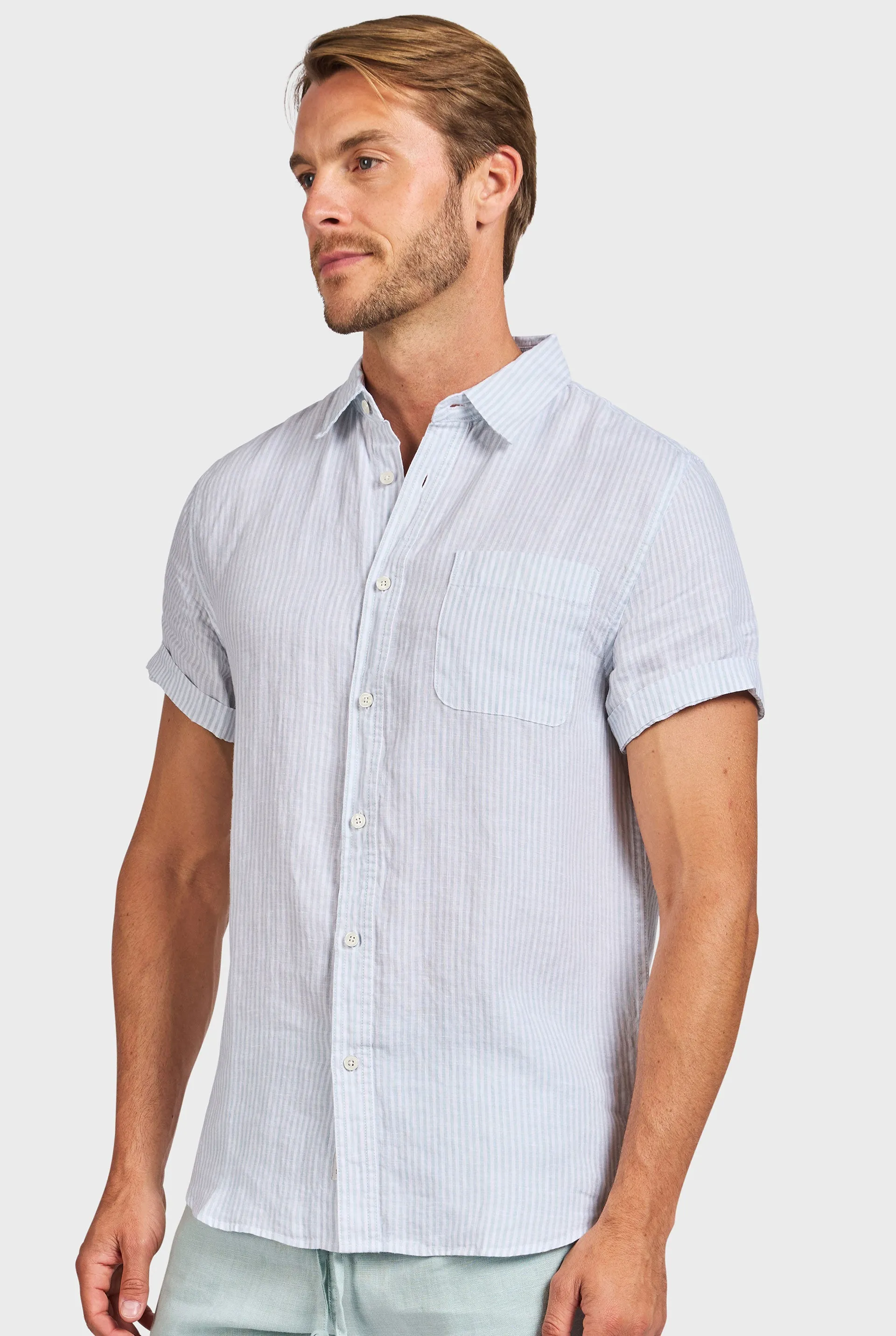 Rory Short Sleeve Linen Shirt