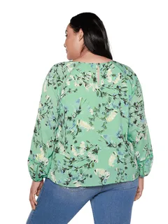 Ruby Floral Long Sleeve Top | Jade Floral