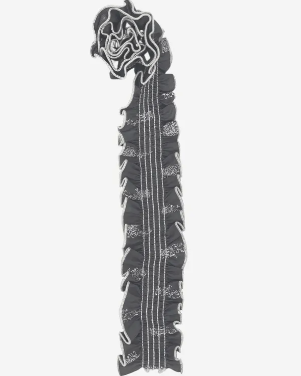 Smocked Shirred Fabric and Straps | Grey Floral Paisley