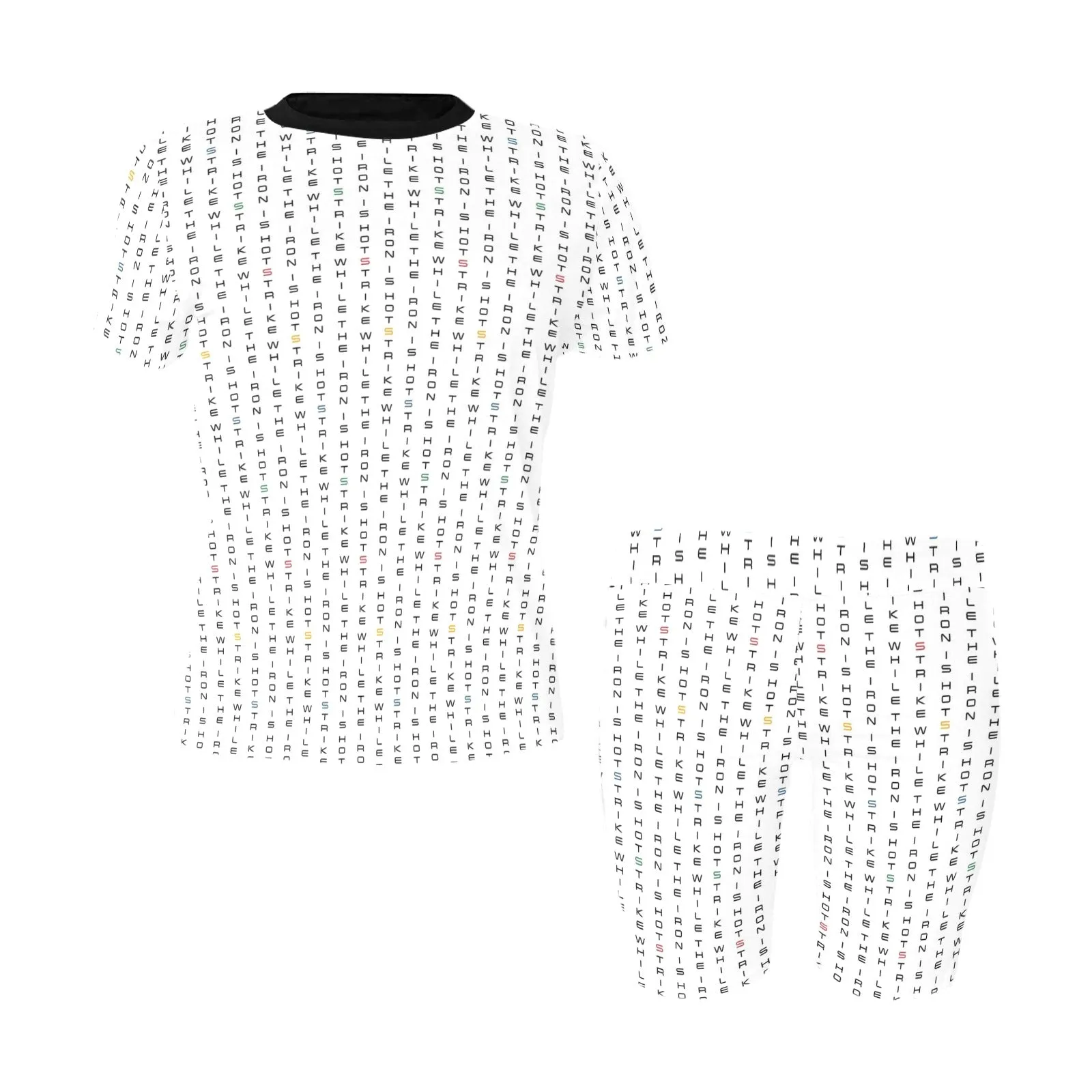 Strike While the Iron is Hot Women's Short Yoga Set