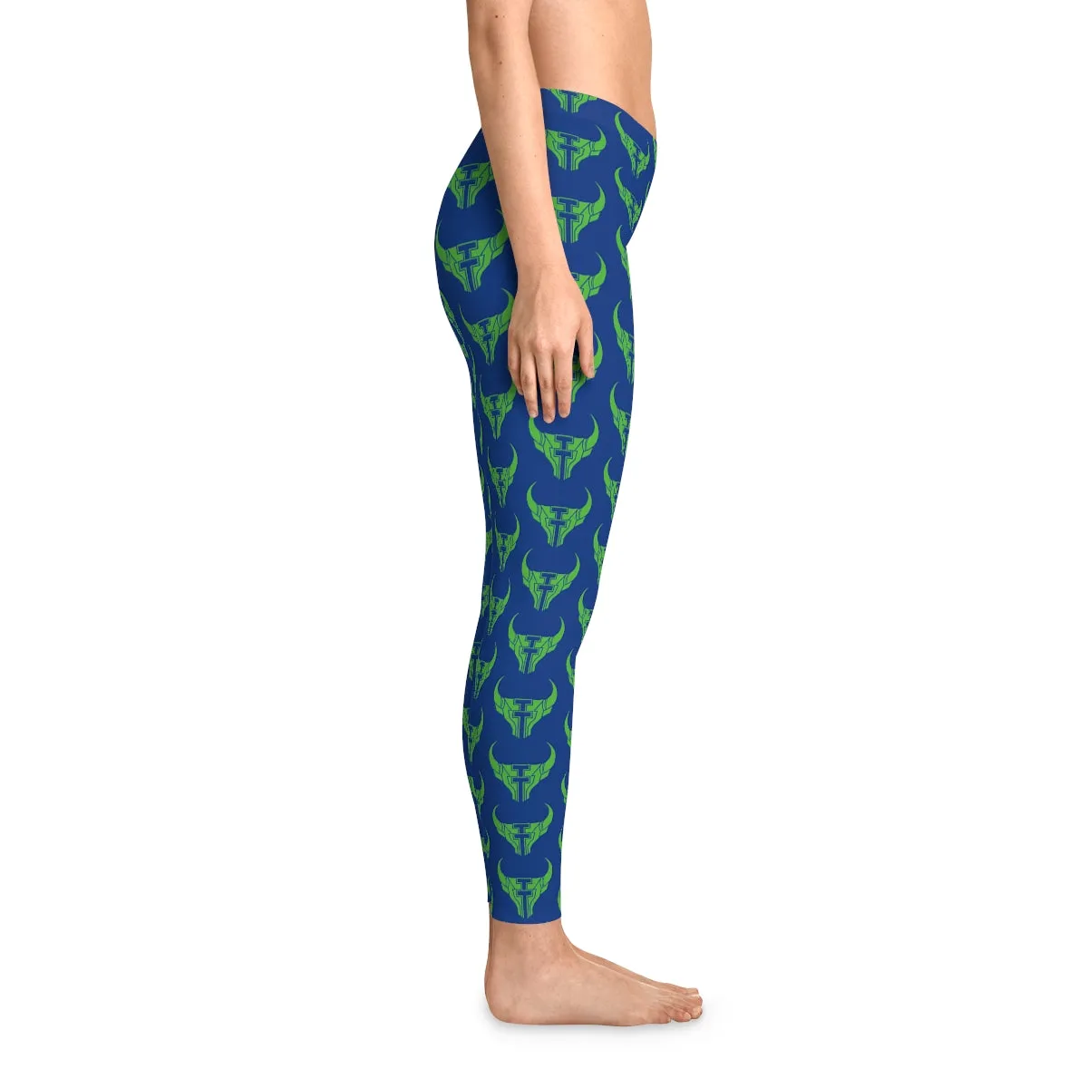 TT Cyber Stretchy Leggings Blue