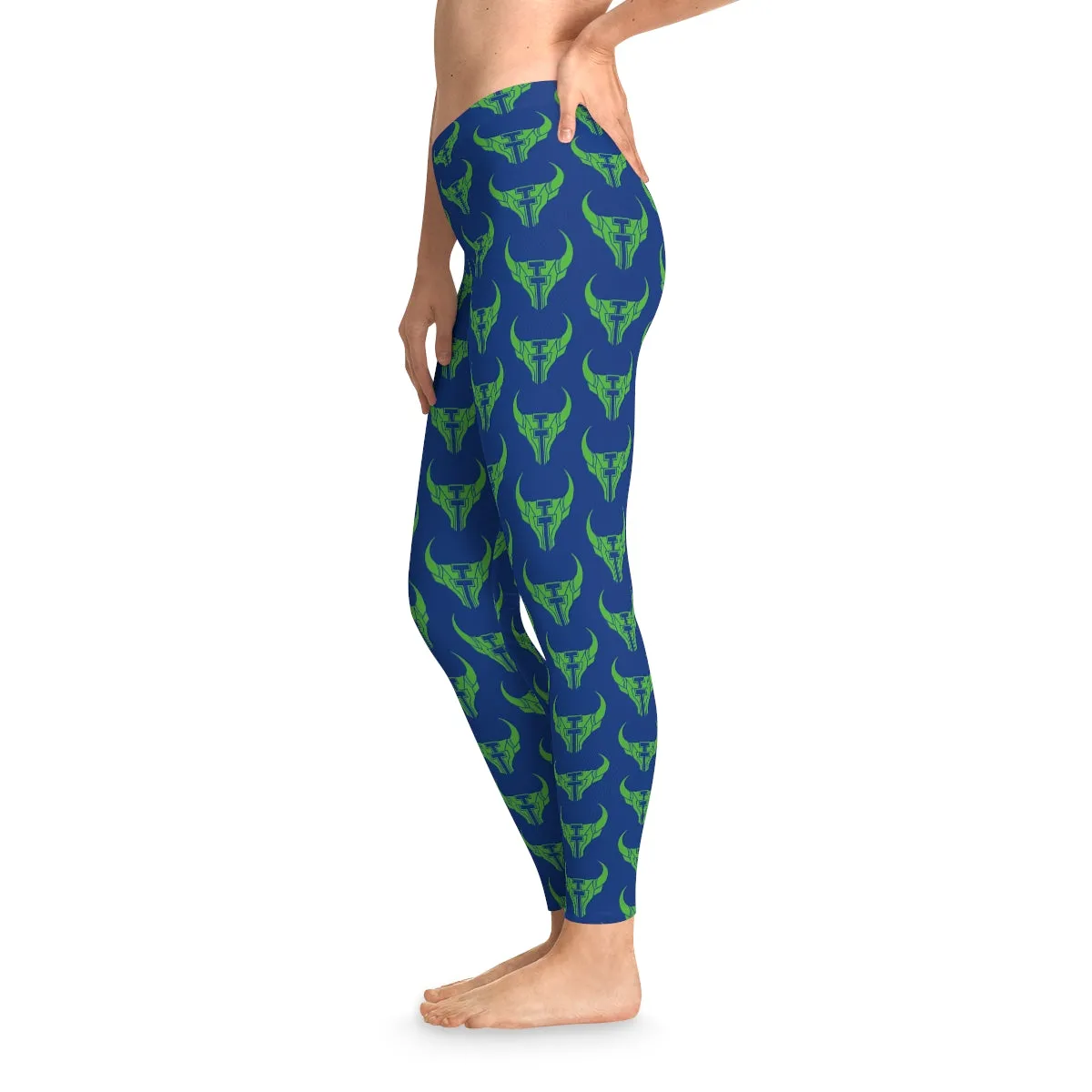 TT Cyber Stretchy Leggings Blue
