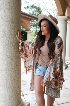 Wandering Soul Bell Sleeve Boho Kimono