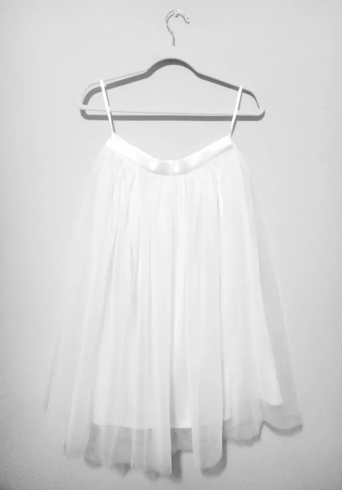 Women's White Tulle Tutu Skirt By Tutu Joli