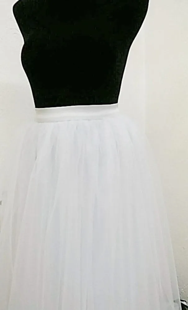 Women's White Tulle Tutu Skirt By Tutu Joli
