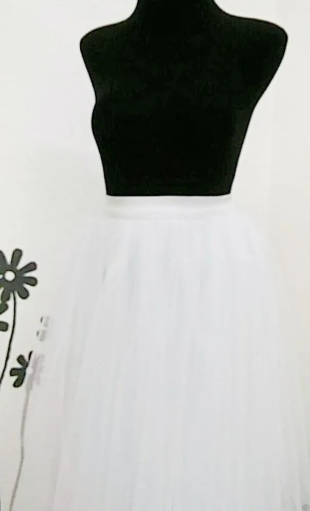 Women's White Tulle Tutu Skirt By Tutu Joli