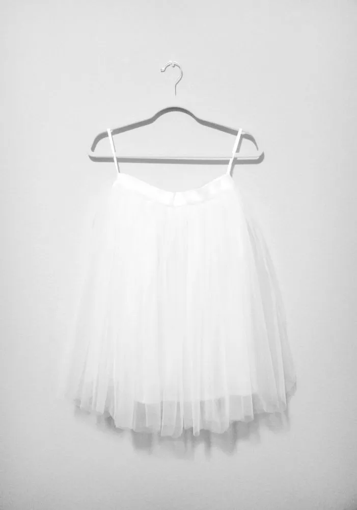 Women's White Tulle Tutu Skirt By Tutu Joli